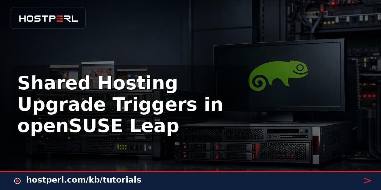 Shared Hosting Upgrade Triggers in openSUSE Leap