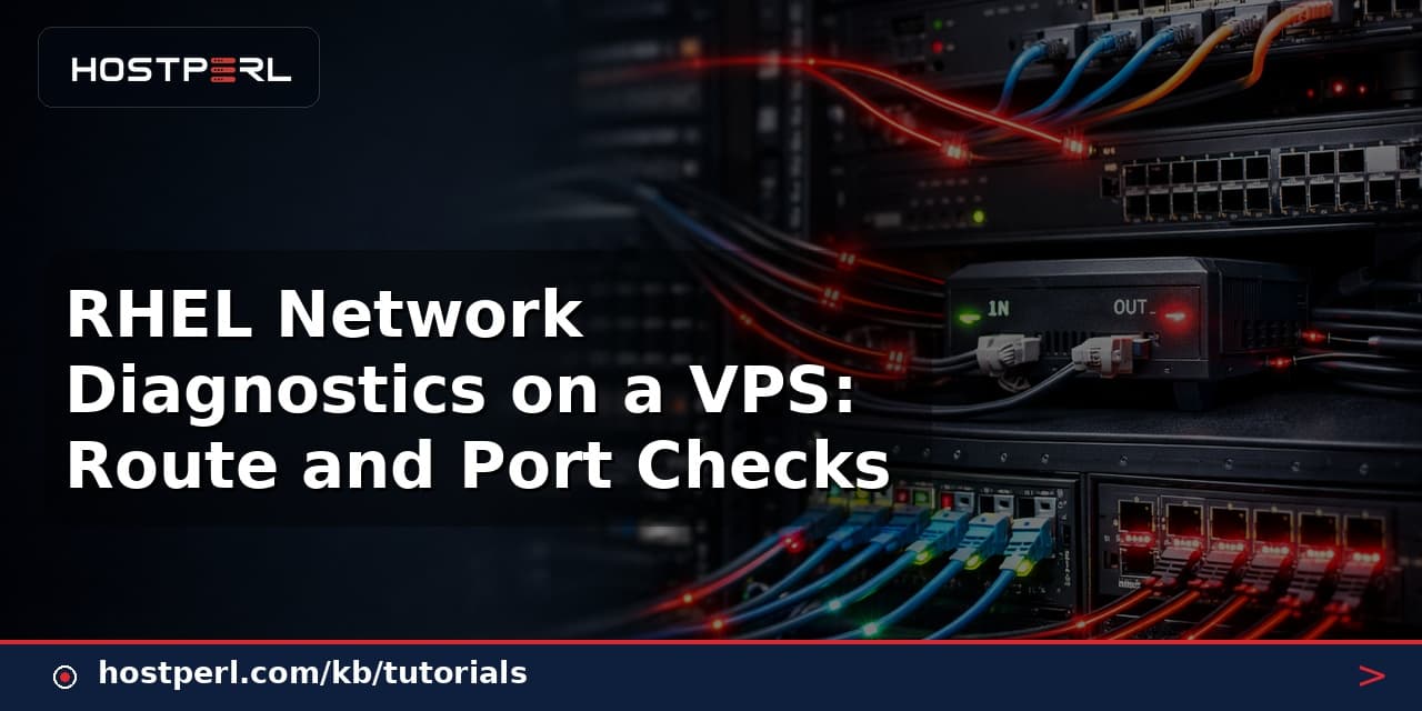 RHEL Network Diagnostics on a VPS: Route and Port Checks
