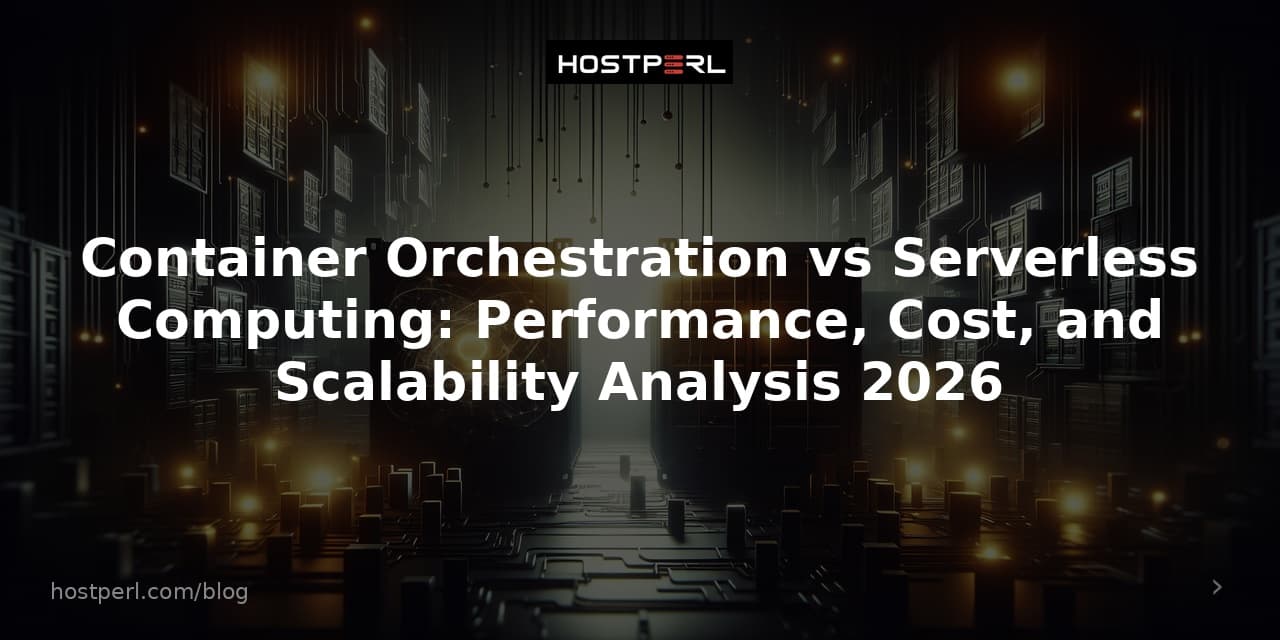 Container Orchestration vs Serverless Computing: Performance, Cost, and Scalability Analysis 2026
