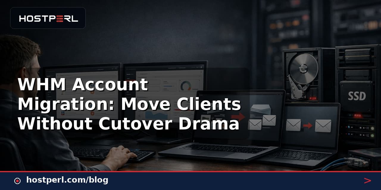 WHM Account Migration: Move Clients Without Cutover Drama