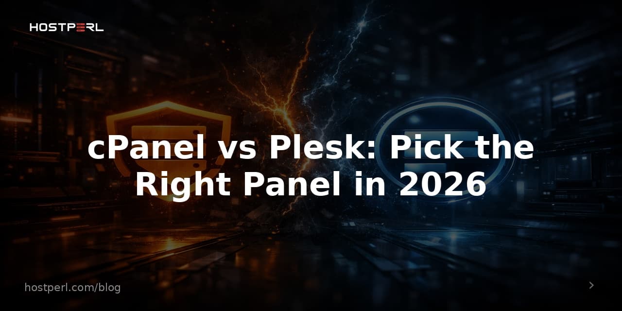 cPanel vs Plesk: Pick the Right Panel in 2026