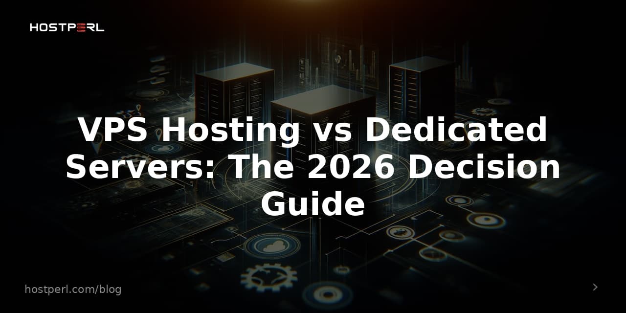 VPS Hosting vs Dedicated Servers: The 2026 Decision Guide