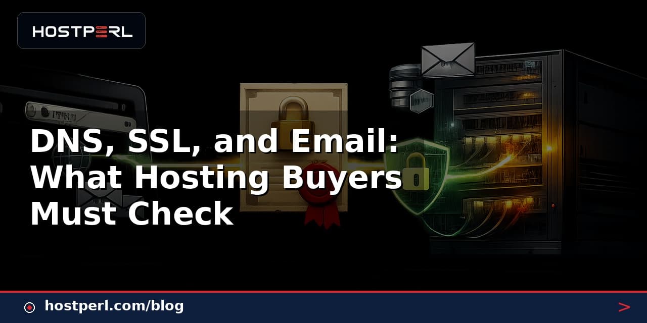 DNS, SSL, and Email: What Hosting Buyers Must Check