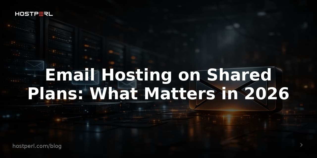 Email Hosting on Shared Plans: What Matters in 2026