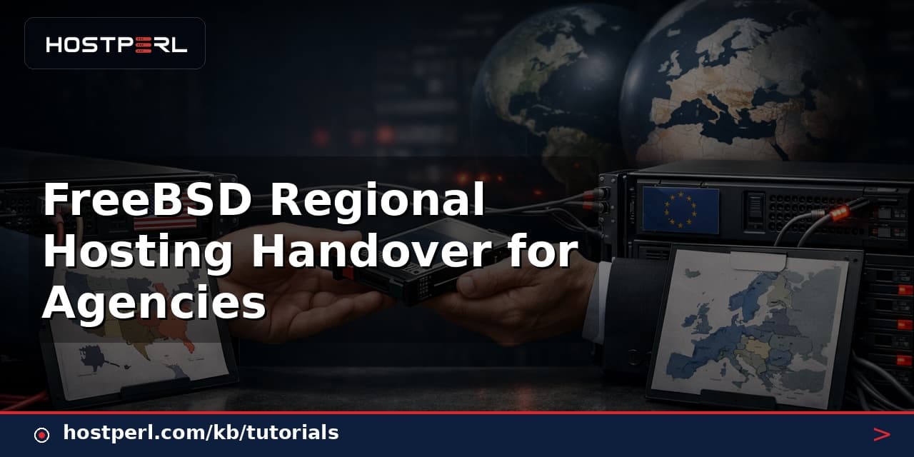 FreeBSD Regional Hosting Handover for Agencies