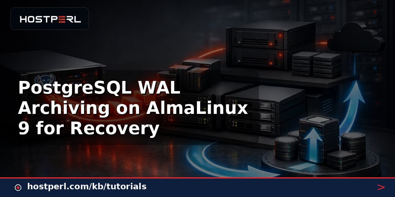 PostgreSQL WAL Archiving on AlmaLinux 9 for Recovery