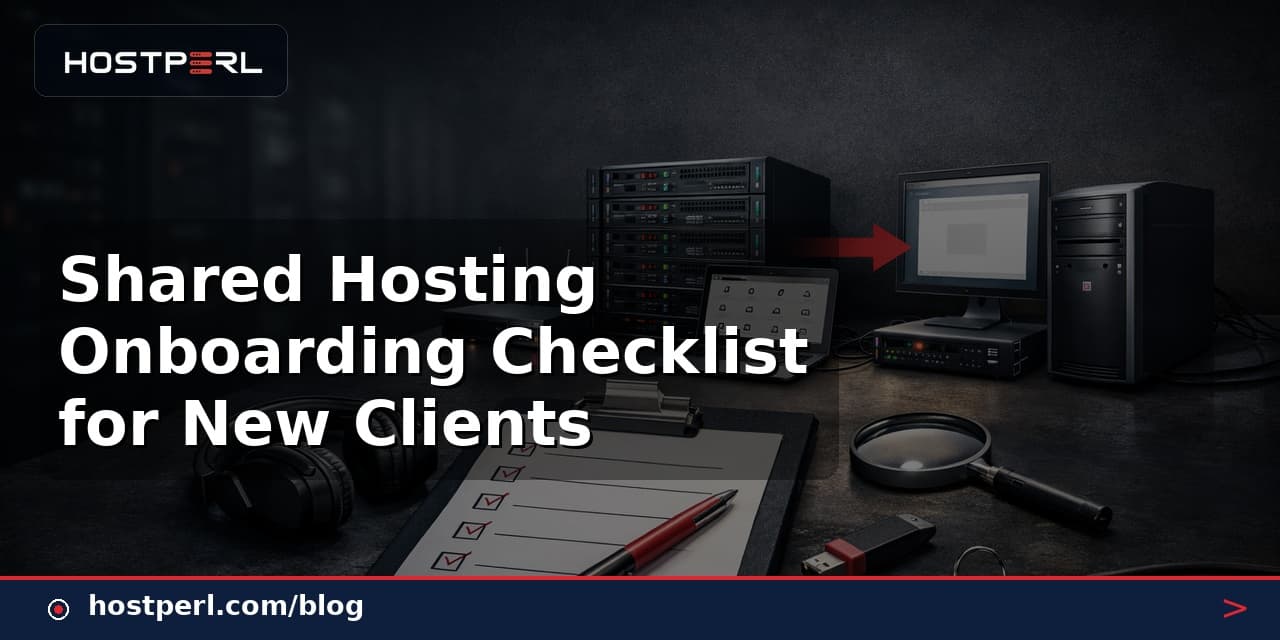Shared Hosting Onboarding Checklist for New Clients