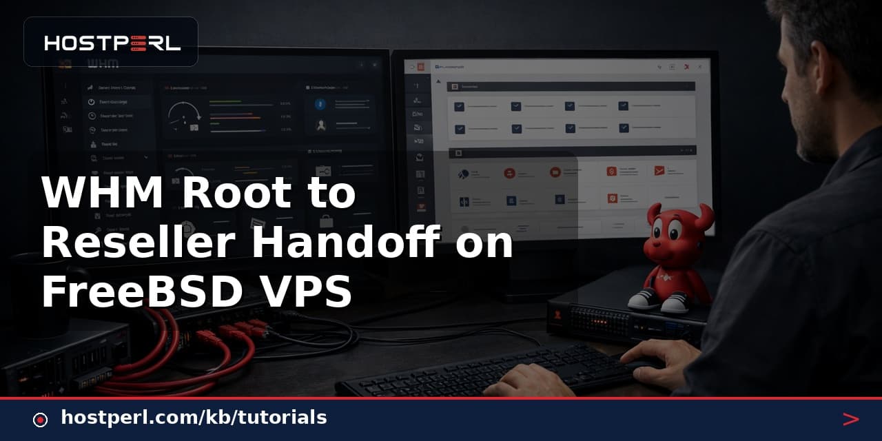 WHM Root to Reseller Handoff on FreeBSD VPS
