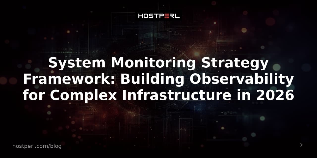 System Monitoring Strategy Framework: Building Observability for Complex Infrastructure in 2026