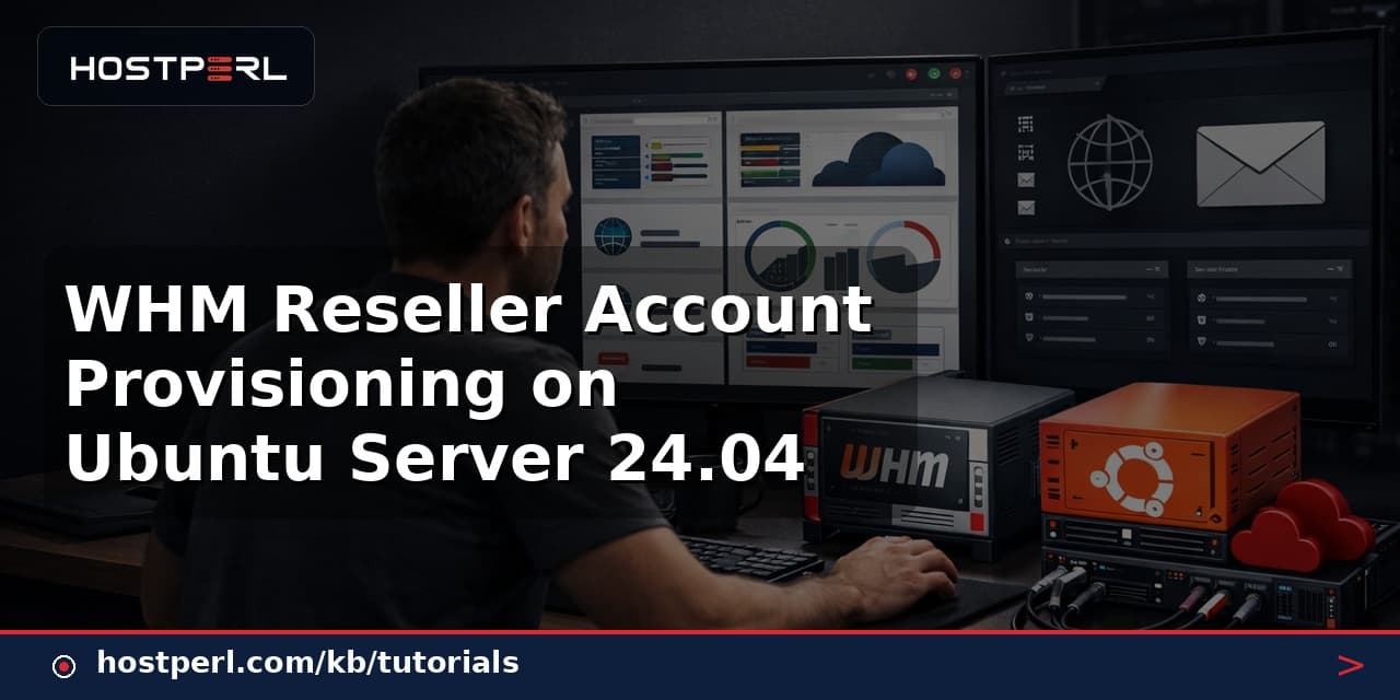 WHM Reseller Account Provisioning on Ubuntu Server 24.04