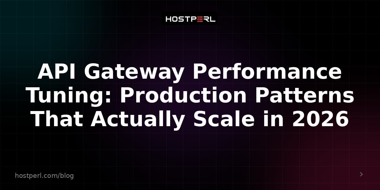 API Gateway Performance Tuning: Production Patterns That Actually Scale in 2026
