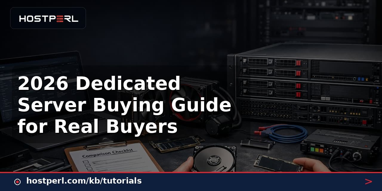 2026 Dedicated Server Buying Guide for Real Buyers