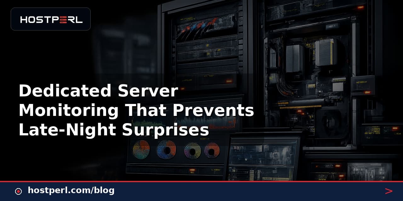 Dedicated Server Monitoring That Prevents Late-Night Surprises