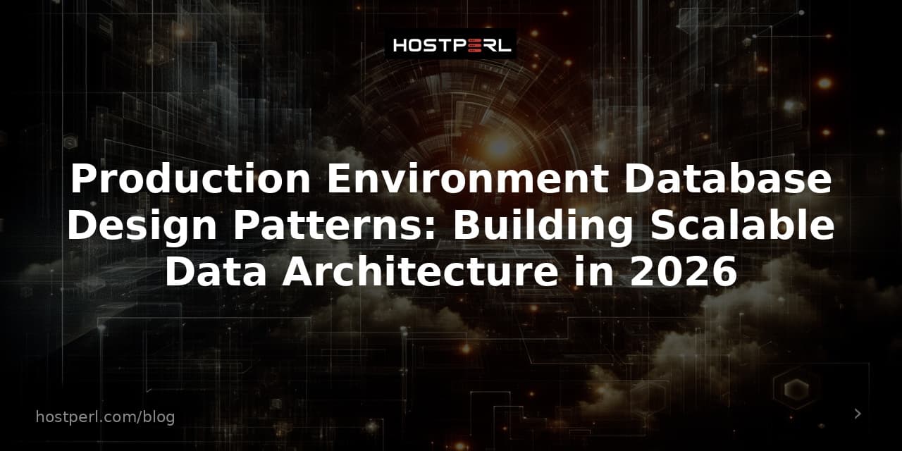 Production Environment Database Design Patterns: Building Scalable Data Architecture in 2026