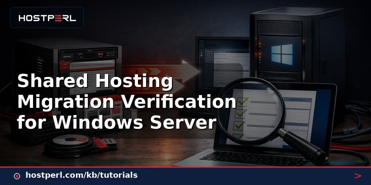 Shared Hosting Migration Verification for Windows Server