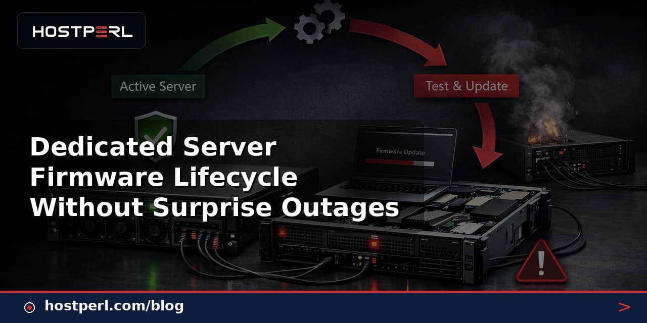 Dedicated Server Firmware Lifecycle Without Surprise Outages