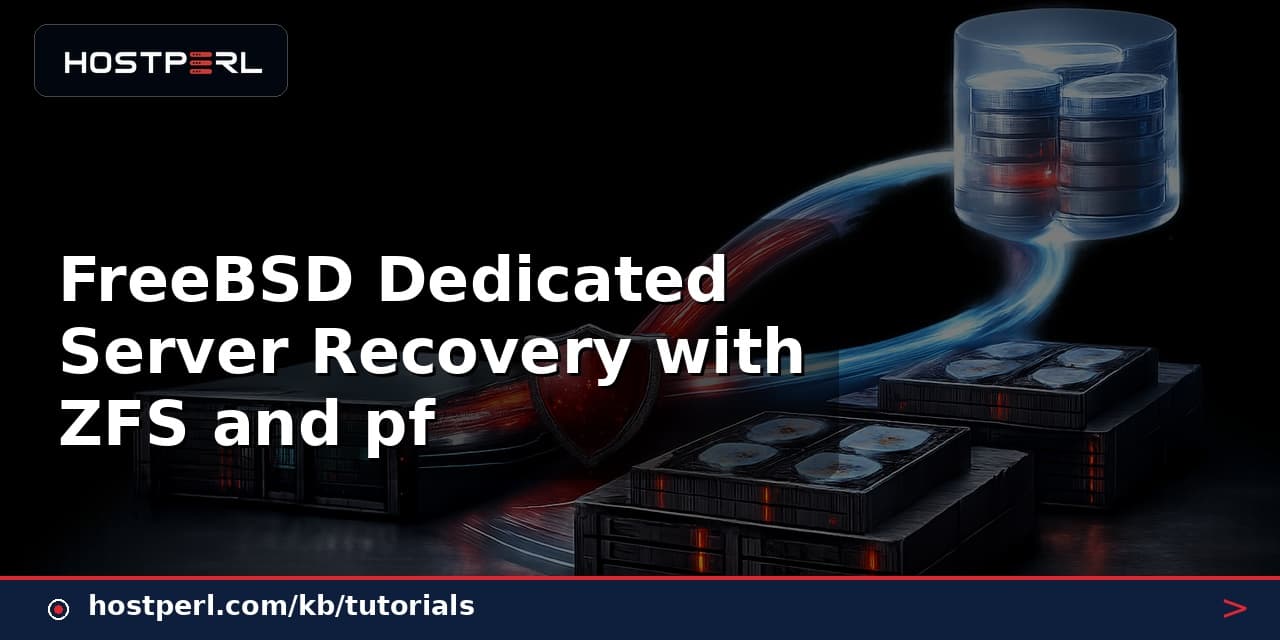 FreeBSD Dedicated Server Recovery with ZFS and pf