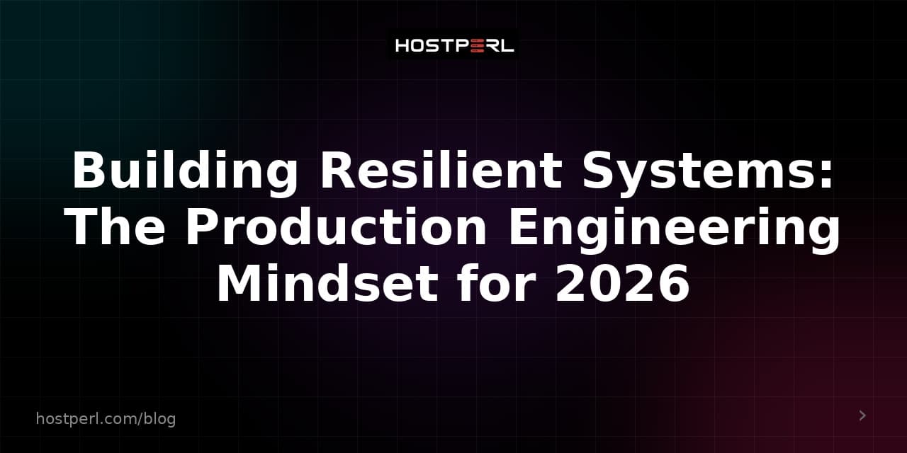 Building Resilient Systems: The Production Engineering Mindset for 2026