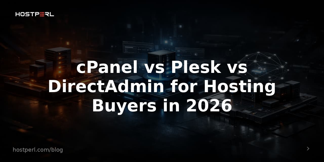 cPanel vs Plesk vs DirectAdmin for Hosting Buyers in 2026