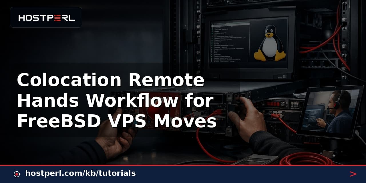 Colocation Remote Hands Workflow for FreeBSD VPS Moves