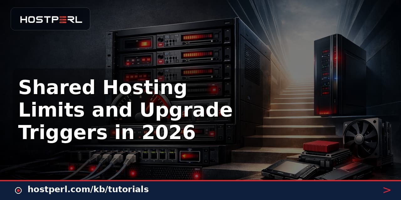 Shared Hosting Limits and Upgrade Triggers in 2026