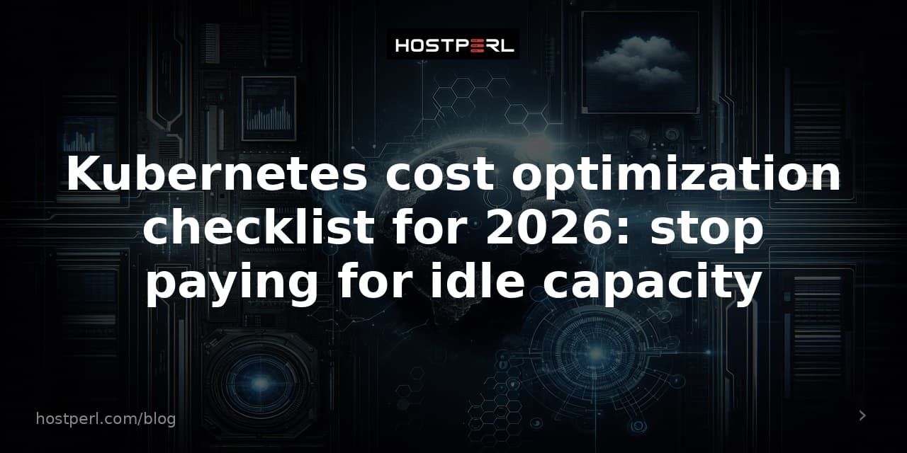 Kubernetes cost optimization checklist for 2026: stop paying for idle capacity