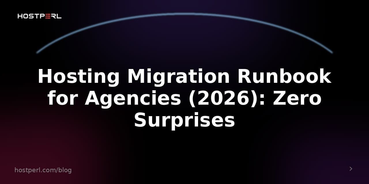 Hosting Migration Runbook for Agencies (2026): Zero Surprises