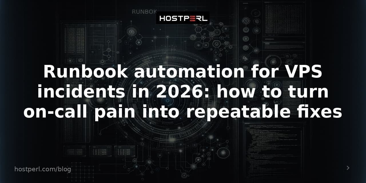 Runbook automation for VPS incidents in 2026: how to turn on-call pain into repeatable fixes