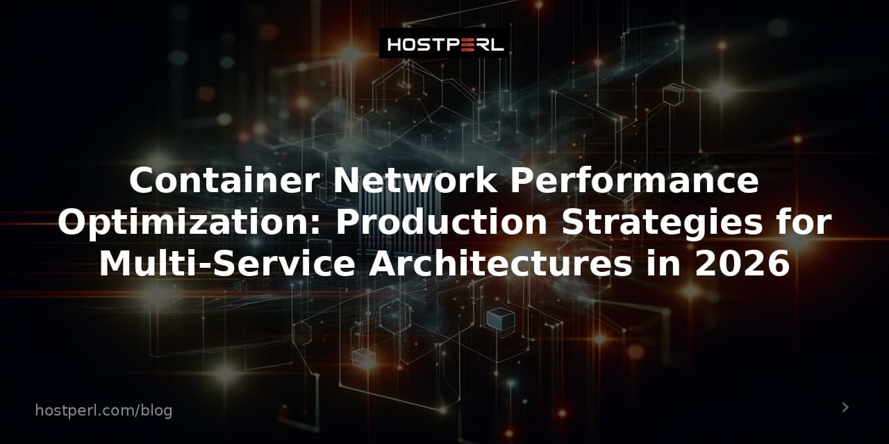 Container Network Performance Optimization: Production Strategies for Multi-Service Architectures in