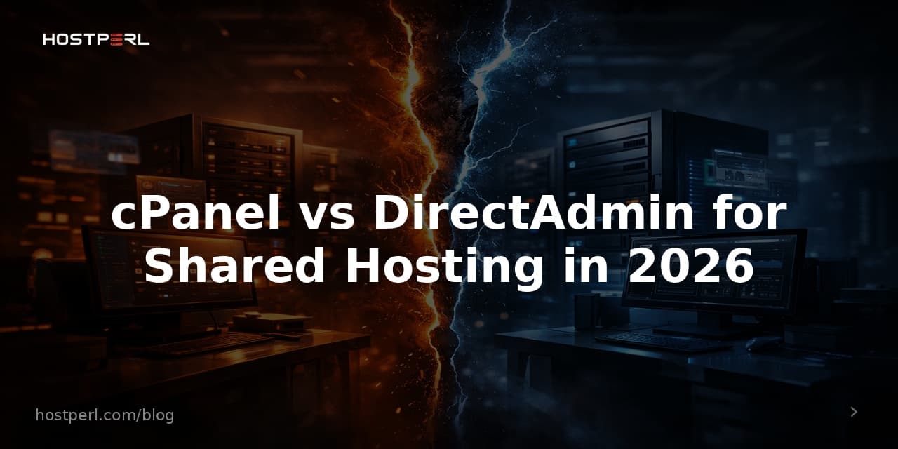 cPanel vs DirectAdmin for Shared Hosting in 2026