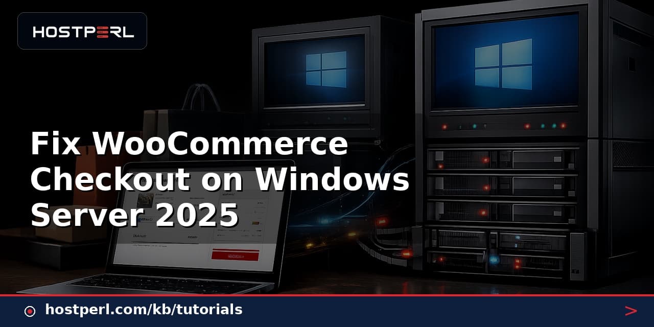 Fix WooCommerce Checkout on Windows Server 2025