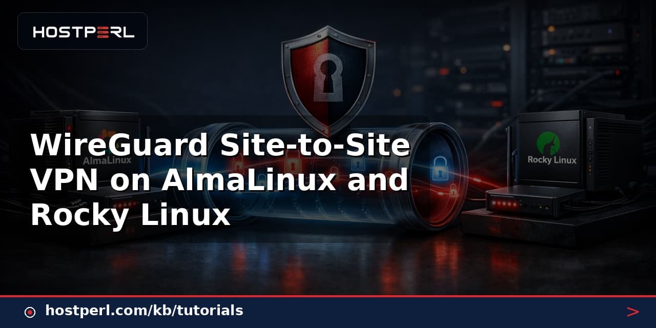 WireGuard Site-to-Site VPN on AlmaLinux and Rocky Linux
