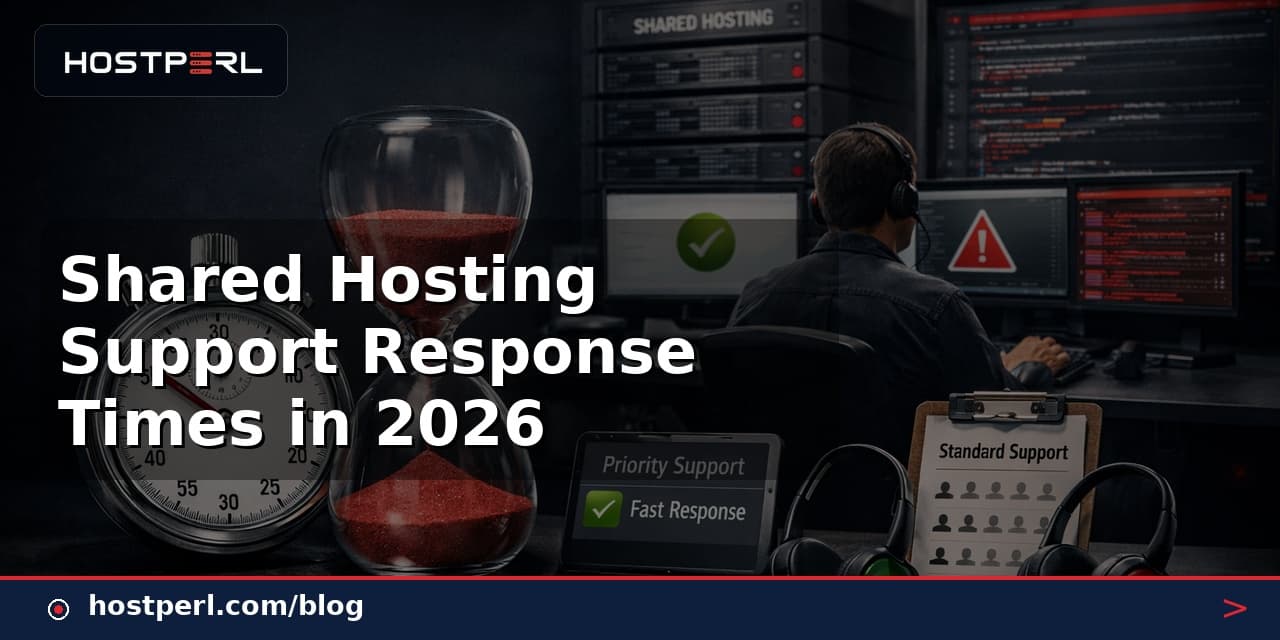 Shared Hosting Support Response Times in 2026
