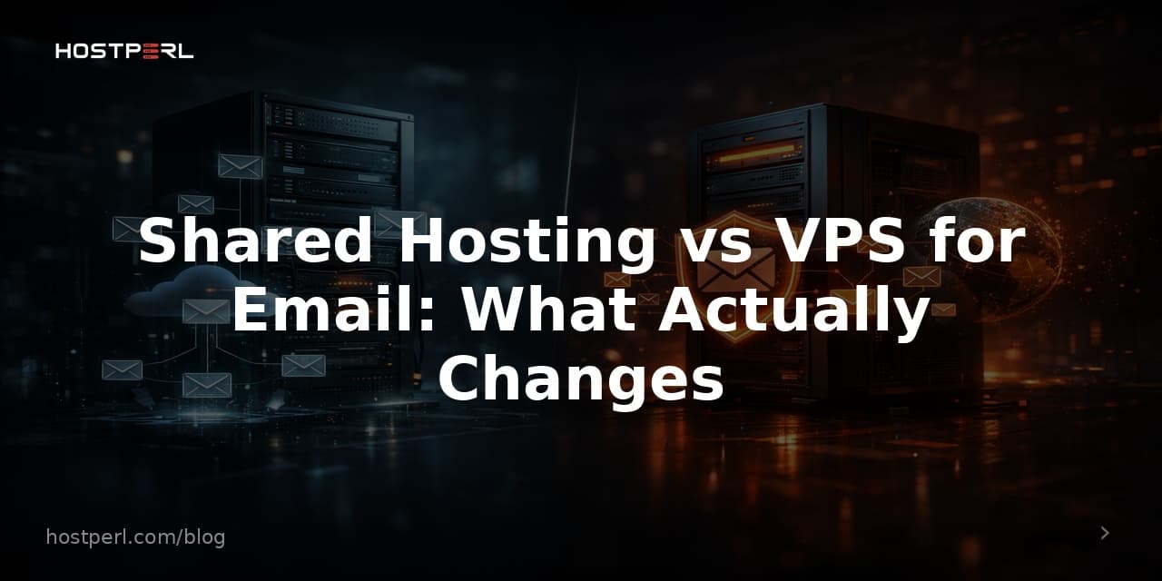 Shared Hosting vs VPS for Email: What Actually Changes