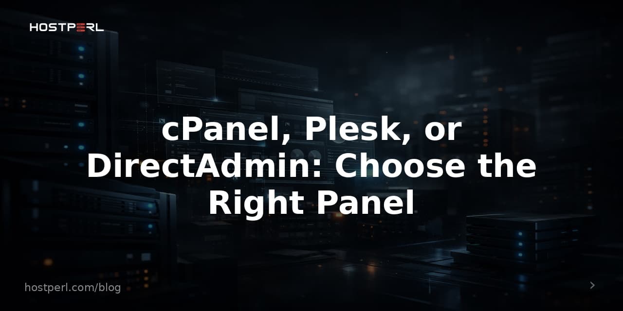 cPanel, Plesk, or DirectAdmin: Choose the Right Panel