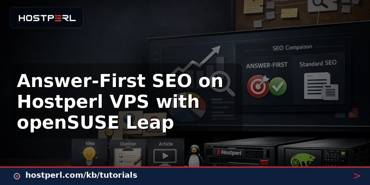 Answer-First SEO on Hostperl VPS with openSUSE Leap