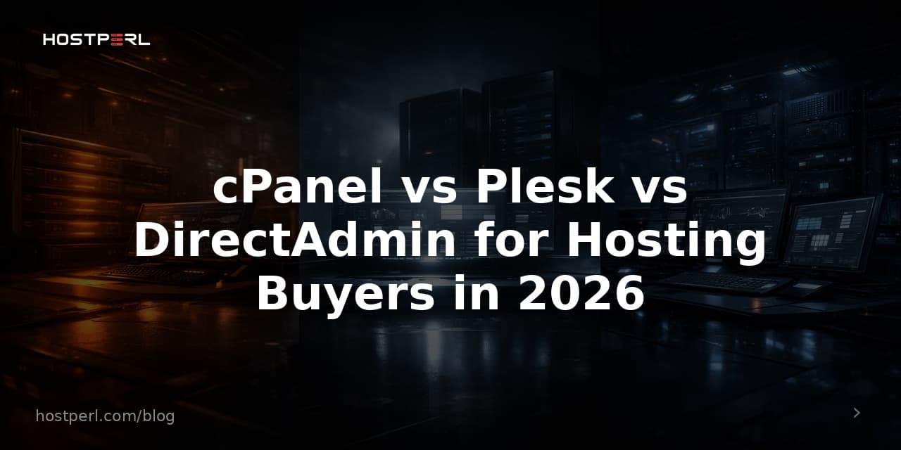 cPanel vs Plesk vs DirectAdmin for Hosting Buyers in 2026