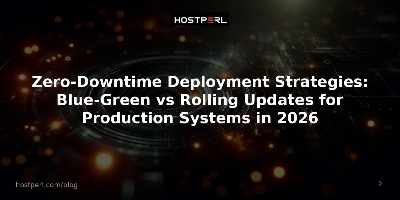 Zero-Downtime Deployment Strategies: Blue-Green vs Rolling Updates for Production Systems in 2026
