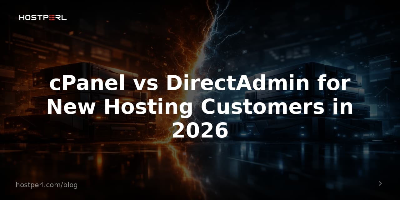 cPanel vs DirectAdmin for New Hosting Customers in 2026