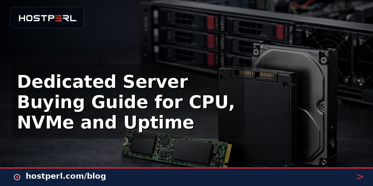 Dedicated Server Buying Guide for CPU, NVMe and Uptime