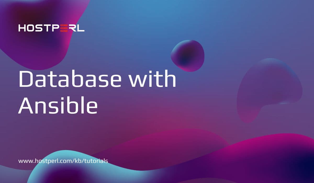 Install Database with Ansible