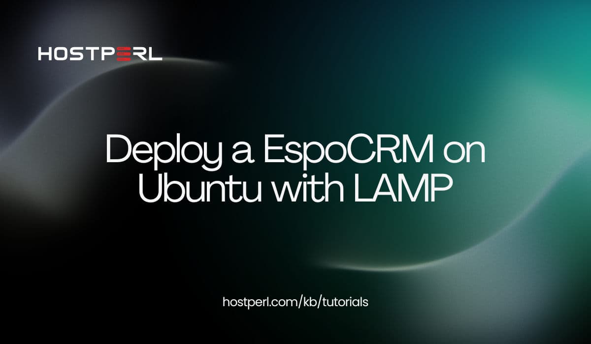 Deploy a EspoCRMon Ubuntu with LAMP