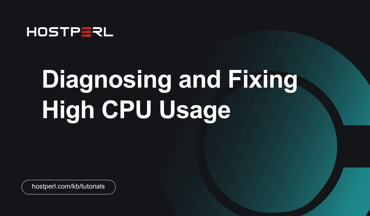 Diagnosing and Fixing High CPU Usage