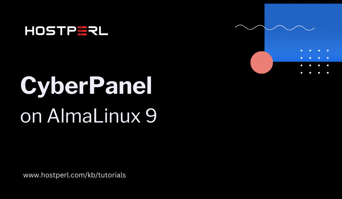 Install CyberPanel on AlmaLinux 9