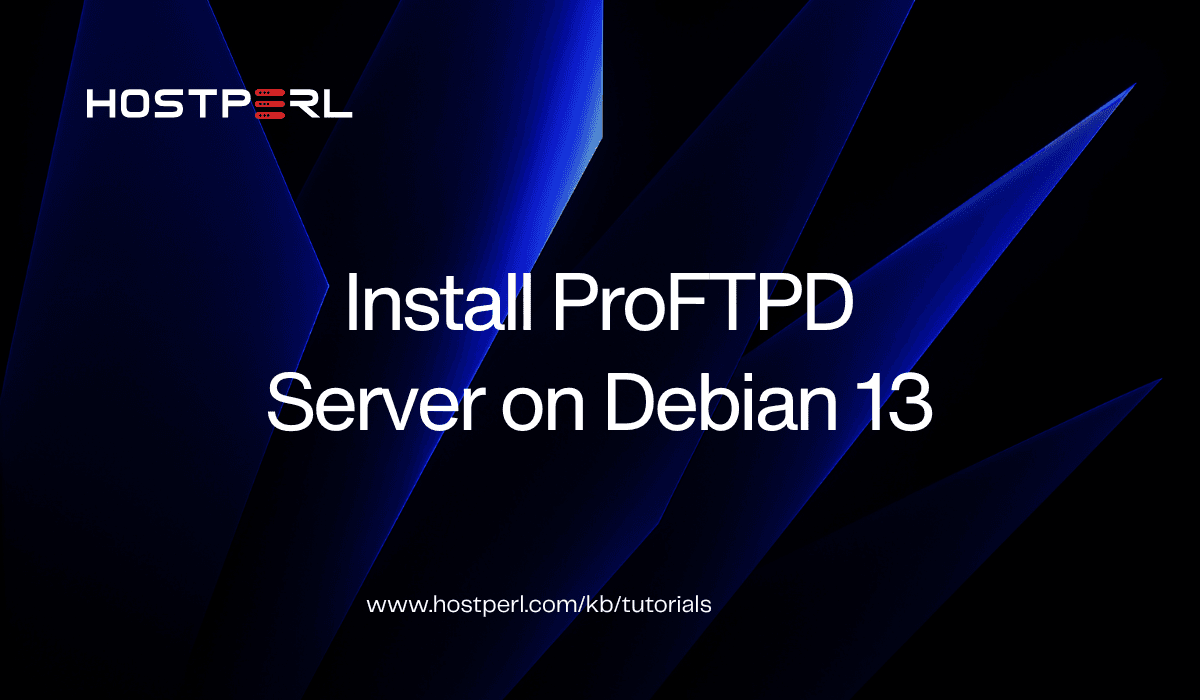Install ProFTPD Server on Debian 13