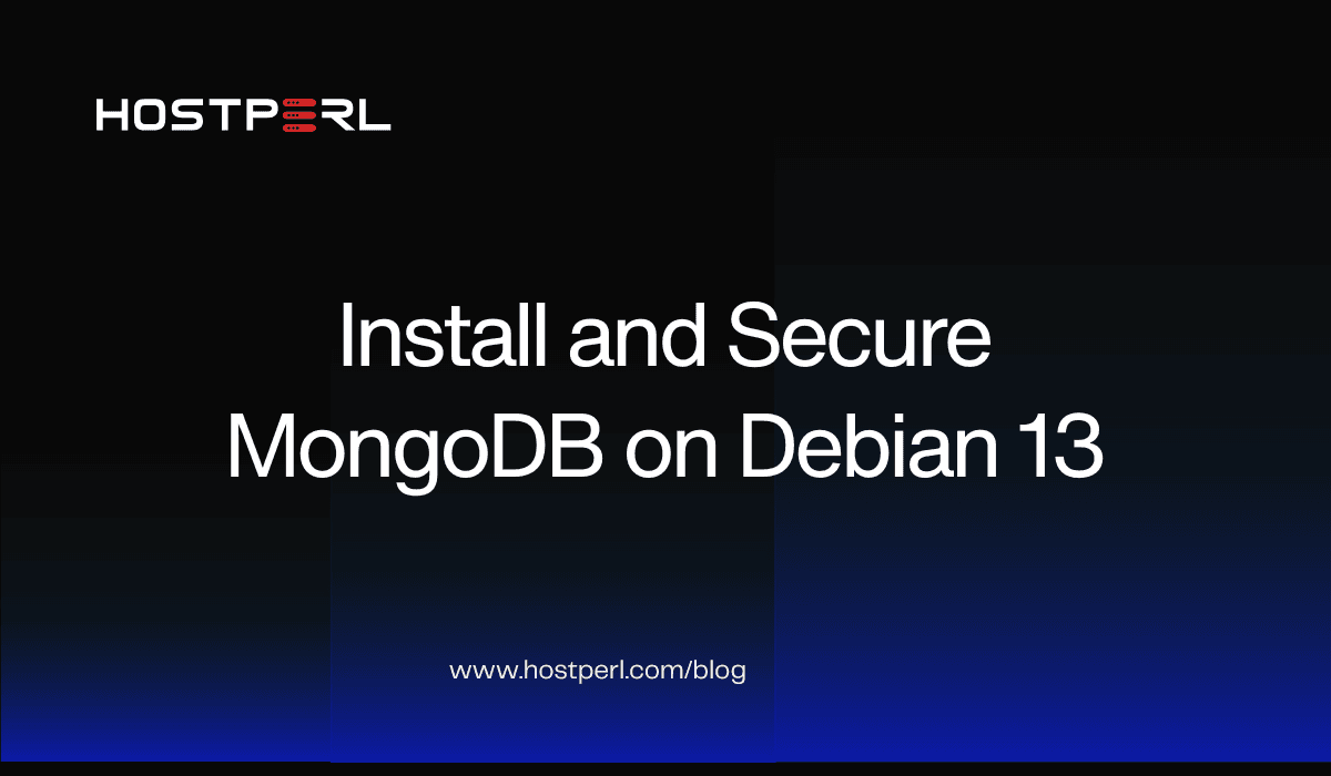 Install and Secure MongoDB on Debian 13