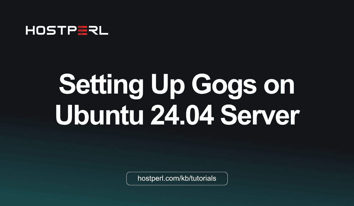 Setting Up Gogs on Ubuntu 24.04 Server