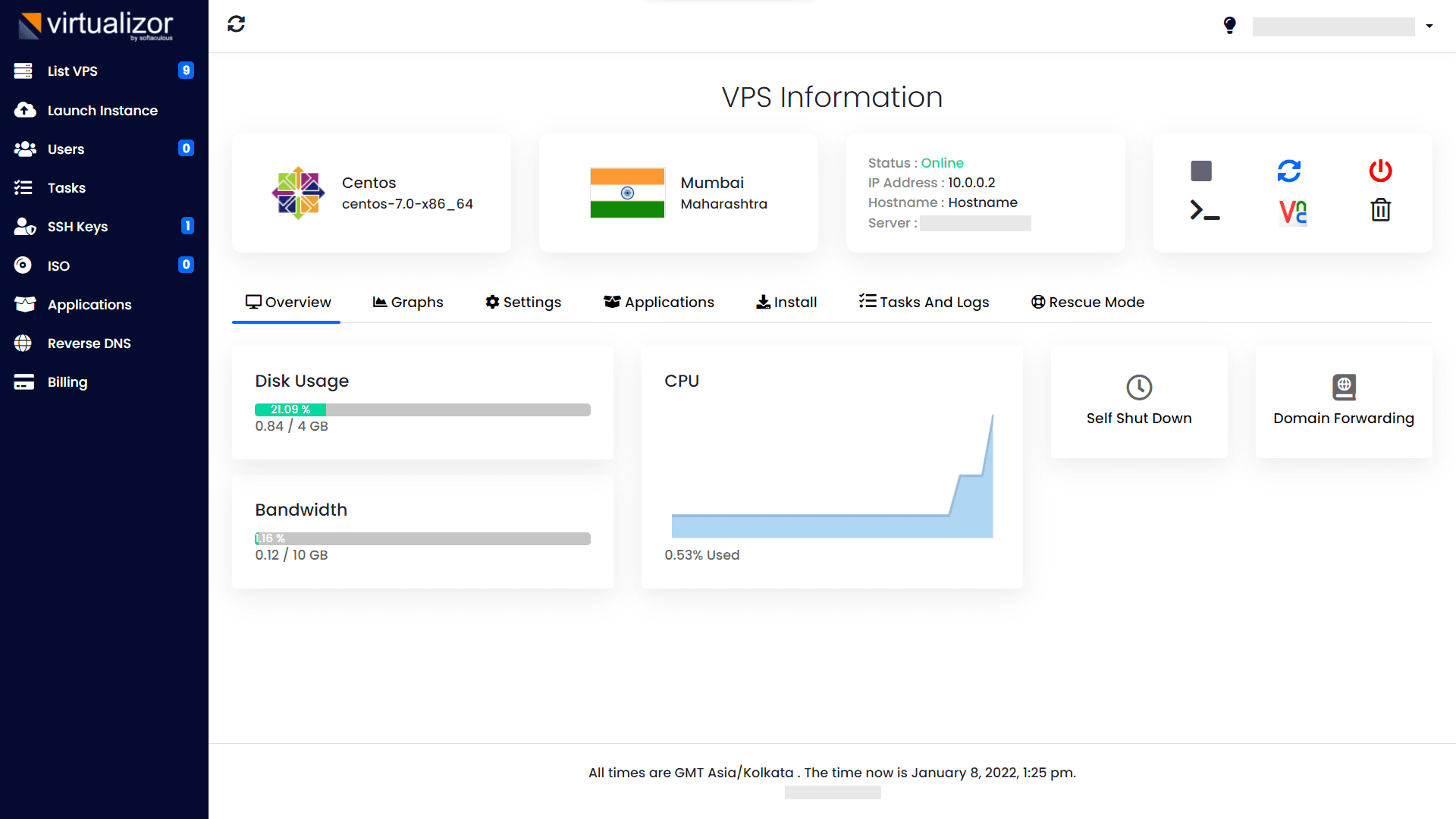 KVM VPS hosting