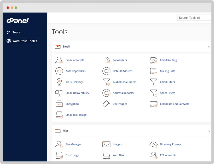 WHM and cPanel Interface