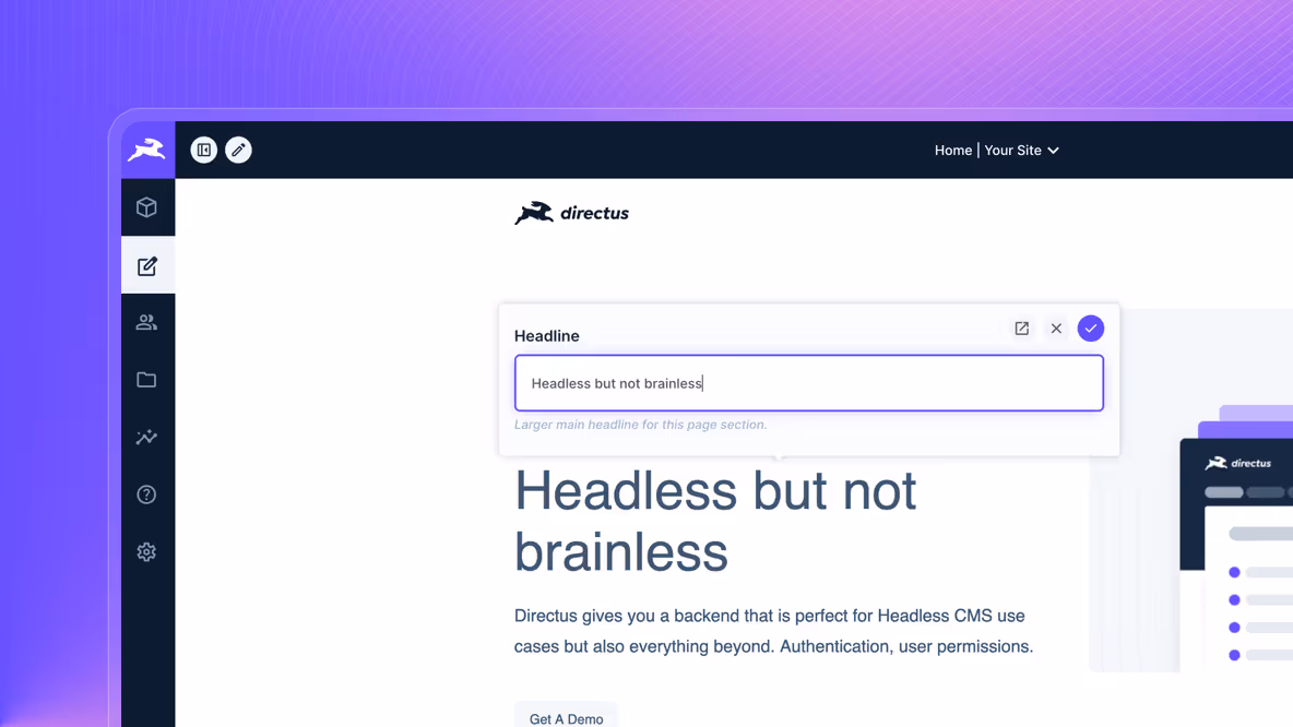 Managed Directus hosting infrastructure for headless CMS and API projects